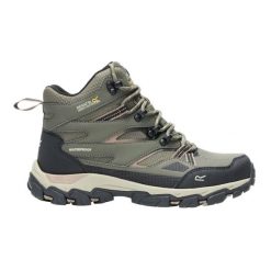Damskie buty trekkingowe Holcombe III. Zielone buty trekkingowe Regatta, z materiału, bez zapięcia. Za 422.00 zł.