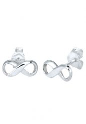 Elli Damskie kolczyki sztyfty symbol nieskończoności w srebrze próby 925 Sterling Silver Kolczyki 1 ct. Szare kolczyki Elli, srebrne. Za 203.99 zł.