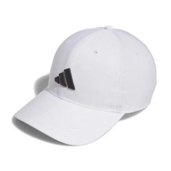 Damska czapka z daszkiem adidas Tour Badge. Białe czapki z daszkiem adidas, bez wzorów, z poliesteru, eleganckie. Za 145.50 zł.