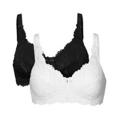 Cellbes Biustonosz Bella 2 Pack czarny biały female czarny/biały 75B. Białe biustonosze sportowe Cellbes, bez wzorów, z koronki. Za 159.00 zł.