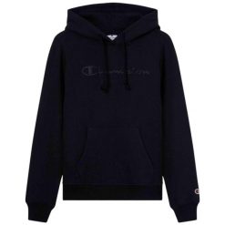 CHAMPION Bluza damska z kapturem dopasowana, czarna. Czarne bluzy z kapturem Champion, uniwersalny, bez wzorów, z bawełny, z kapturem. Za 202.99 zł.