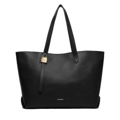 Torebka GINO ROSSI. Czarne shopper bag Gino Rossi, bez wzorów, bez dodatków. Za 329.99 zł.