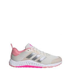 Buty treningowe Everyset. Białe buty treningowe adidas, bez wzorów, z materiału, bez zapięcia, na fitness i siłownię. W wyprzedaży za 363.05 zł.