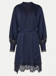 Bruuns Bazaar Sukienka codzienna Felicia BBW4269 Granatowy Loose Fit. Niebieskie sukienki Bruuns Bazaar, na co dzień, bez wzorów, z syntetyku, bez kołnierzyka, bez ramiączek, proste. Za 479.99 zł.