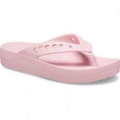 Japonki Dla Dorosłych Crocs Baya Platform Flip. Czerwone japonki Crocs, bez wzorów, z materiału. Za 139.99 zł.