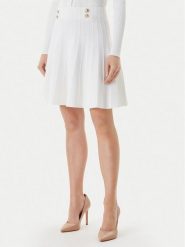 Guess Spódnica mini W5YD65 Z0130 Biały Regular Fit. Białe spódnice Guess, l, z aplikacjami, z wiskozy, mini. Za 339.99 zł.