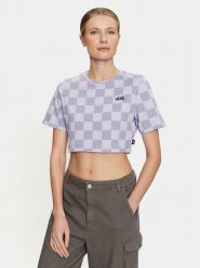 Vans T-Shirt Checker Crew Crop Ii VN000GB5 Granatowy Regular Fit. Niebieskie t-shirty Vans, xl, bez wzorów, z bawełny, bez kołnierzyka, bez ramiączek. Za 129.99 zł.