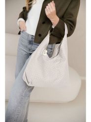 Anna Morellini Skórzany shopper bag "Nicolina" w kolorze kremowym - 41 x 42 x 11 cm rozmiar: onesize. Brązowe shopper bag Anna Morellini, bez wzorów, z materiału, na ramię, bez dodatków. Za 306.73 zł.