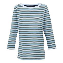 T-shirt Damski W Paski Baylette II. Białe t-shirty Regatta, xs, bez wzorów, casualowe, bez kołnierzyka, bez ramiączek. Za 54.99 zł.