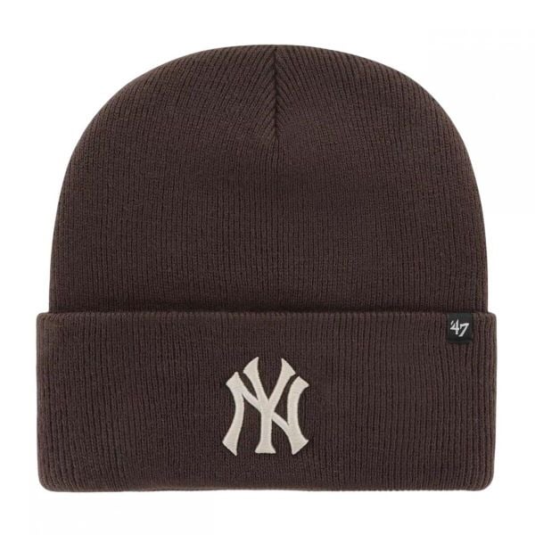 Brand 47 czapka zimowa miejska MLB New York Yankees brązowa. Brązowe czapki zimowe 47 Brand, bez wzorów. Za 119.00 zł.