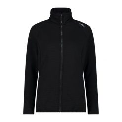 Bluza damska turystyczna CMP 34G2346. Czarne bluzy CMP, l, bez wzorów, sportowe, bez ramiączek, bez kaptura. Za 297.50 zł.