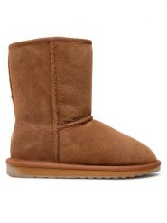 EMU Australia Śniegowce Stinger Lo W10002 Brązowy. Brązowe śniegowce Emu Australia, bez wzorów, ze skóry, bez zapięcia. Za 1,069.00 zł.