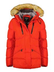Canadian Peak Parka w kolorze czerwonym rozmiar: XXL. Czerwone płaszcze Canadian Peak, xxl, bez wzorów, bez kaptura. Za 233.33 zł.