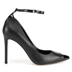 Szpilki Eva Minge. Czarne szpilki Eva Minge, bez wzorów, bez obcasa, na szpilce, bez zapięcia. Za 429.99 zł.