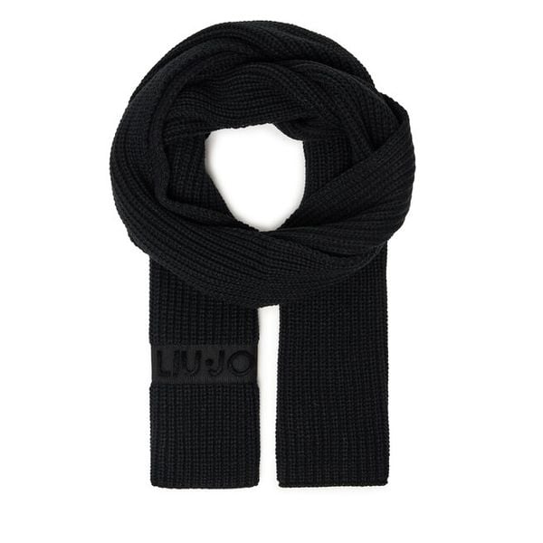 Szalik Liu Jo. Czarne szaliki i kominy Liu Jo, bez wzorów. Za 299.99 zł.