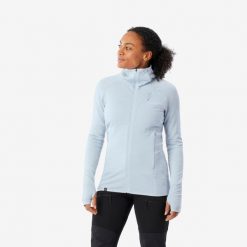 Sweter damski merino z kapturem Simond Alpinism. Niebieskie swetry SIMOND, l, bez wzorów, z elastanu, sportowe, bez ramiączek. Za 349.99 zł.