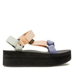 Sandały Teva. Sandały Teva, bez wzorów, bez obcasa, na koturnie, bez zapięcia. Za 259.99 zł.