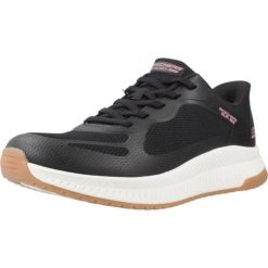 Buty SKECHERS BOBS SQUAD 4 STAPLE LOOK Czarny. Czarne trekkingi Skechers, bez wzorów, z syntetyku, bez zapięcia, trekkingowe. Za 317.99 zł.
