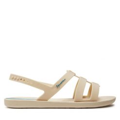 Sandały Ipanema. Brązowe sandały Ipanema, bez wzorów, bez obcasa, na płaskiej podeszwie, bez zapięcia. Za 119.99 zł.