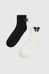Skarpety 2-pack. Skarpetki MOODO, bez wzorów, z bawełny. Za 31.99 zł.
