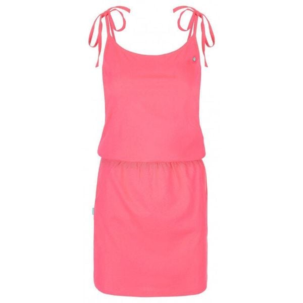 Sukienka letnia Loap Beverly damska M — 100% bawełna. Fioletowe sukienki ZONE PERFECT, m, bez wzorów, z bawełny, sportowe, bez kołnierzyka, bez ramiączek, sportowe. Za 129.99 zł.