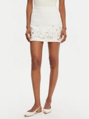 Elisabetta Franchi Spódnica mini GO-108-52E2-V400 Écru Regular Fit. Spódnice Elisabetta Franchi, bez wzorów, z syntetyku, mini. Za 1,719.00 zł.
