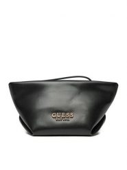 Guess Kosmetyczka TWEV95 35005 Czarny. Czarne torebki klasyczne Guess, z aplikacjami, ze skóry, bez dodatków. Za 189.99 zł.
