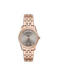 Fossil Zegarek Scarlette ES5459 Różowe złoto. Czerwone, analogowe zegarki Fossil, ze stali. Za 789.99 zł.