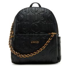 Plecak Liu Jo. Czarne plecaki Liu Jo, bez wzorów, bez dodatków. Za 399.99 zł.