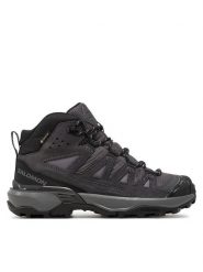 Salomon Trekkingi X Ultra 360 Leather Mid Gore-Tex L47571100 Szary. Szare buty trekkingowe Salomon, z gore-texu, bez zapięcia. Za 589.99 zł.