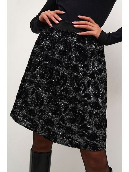 Kaffe Spódnica w kolorze czarnym rozmiar: M. Czarne spódnice Kaffe, m, bez wzorów, midi, rozkloszowane. Za 122.67 zł.