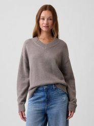 GAP Sweter w kolorze szarobrązowym rozmiar: S. Brązowe swetry GAP, s, bez wzorów, bez ramiączek. Za 174.95 zł.