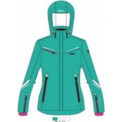 Brugi Kurtka narciarska damska 2AJM-SHL Verde Acq Bian Bia r. M. Kurtki narciarskie marki Brugi. Za 369.00 zł.