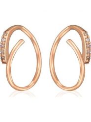 DIAMANTA Złote kolczyki "Joli tourbillon diamant" z diamentami rozmiar: onesize. Żółte kolczyki DIAMANTA, z diamentem, złote. Za 904.99 zł.