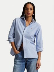 Polo Ralph Lauren Koszula 211956604002 Niebieski jasny Relaxed Fit. Niebieskie koszule Polo Ralph Lauren, s, bez wzorów, z bawełny, bez kołnierzyka, bez ramiączek. Za 769.99 zł.