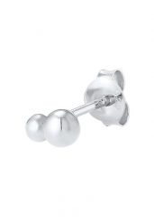 Elli Damskie kolczyki sztyfty kulki Geo Single Piece z kryształami ze srebra próby 925 Sterling Silver Kolczyki 1 ct. Szare kolczyki Elli, srebrne. Za 208.99 zł.