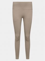 Athlecia Legginsy Aideny W Seamless Rib Tights EA231402 Brązowy Regular Fit. Brązowe legginsy Athlecia, bez wzorów, z syntetyku, sportowe. Za 91.99 zł.