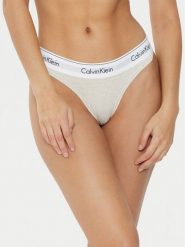 Calvin Klein Underwear Stringi 0000F3786E Beżowy. Brązowe stringi Calvin Klein Underwear, bez wzorów, z bawełny. Za 69.99 zł.