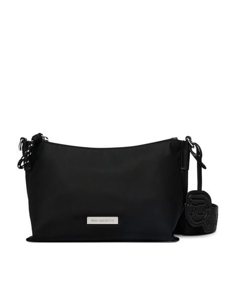 KARL LAGERFELD Torebka B2W30071 Czarny. Czarne listonoszki KARL LAGERFELD, bez wzorów, z materiału, bez dodatków. Za 502.99 zł.