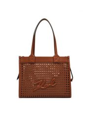 KARL LAGERFELD Torebka A2W30052 Brązowy. Brązowe torebki klasyczne KARL LAGERFELD, bez wzorów, ze skóry, bez dodatków. Za 699.99 zł.