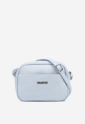 Jasnoniebieska Torebka na Ramię Ozdobiona Napisem Dolarrea. Niebieskie shopper bag Born2be, bez wzorów, biznesowe, na ramię, bez dodatków. Za 54.99 zł.