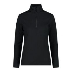 Kurtka polarowa softech z półzamkiem dla kobiet CMP. Czarne kurtki CMP, l, bez wzorów, z polaru, bez kaptura. W wyprzedaży za 284.99 zł.