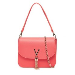 Torebka Valentino. Pomarańczowe kopertówki Valentino, bez wzorów, wizytowe, bez dodatków. Za 229.99 zł.