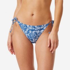 Dół kostiumu kąpielowego damski Roxy Tie Side. Białe bikini Roxy, bez wzorów, z tkaniny, sportowe. Za 129.99 zł.
