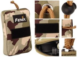 Saszetka na latarkę Fenix APB-30 kamuflaż. Zielone nerki i saszetki FENIX, bez wzorów, z nylonu, bez dodatków. Za 58.47 zł.