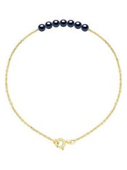 Mitzuko Złota bransoletka z perłami rozmiar: onesize. Niebieskie bransoletki Mitzuko, z perłą, złote. Za 304.99 zł.