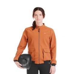 Kurtka damska zapinana na zamek Horse Pilot. Brązowe kurtki HORSE PILOT, bez wzorów, sportowe, bez kaptura. Za 1,127.65 zł.