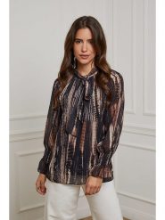 L'armoire de Suzette Bluzka w kolorze czarnym rozmiar: 34/36. Czarne bluzki L'armoire de Suzette, l, bez wzorów, klasyczne, bez kołnierzyka, bez ramiączek. Za 73.99 zł.