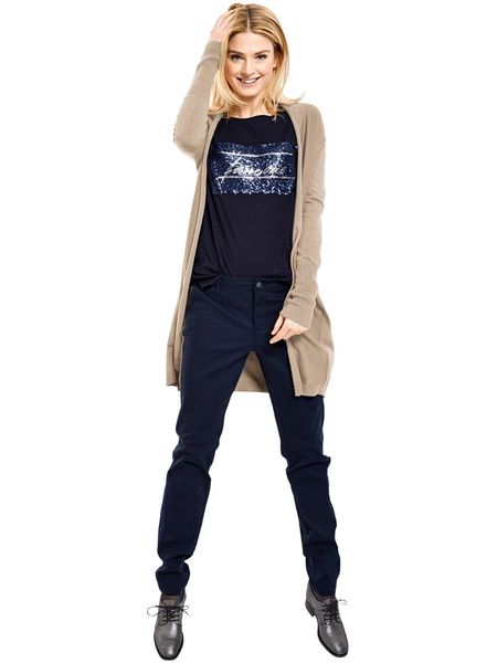 Heine Kardigan w kolorze beżowym rozmiar: 38. Brązowe swetry Heine, bez wzorów, bez ramiączek. Za 118.84 zł.