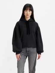 Levi´s Bluza w kolorze czarnym rozmiar: S. Czarne bluzy s, bez wzorów, z bawełny, z kapturem. Za 140.86 zł.